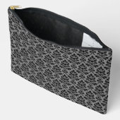 Feuille Damask Pattern Black op Grey Etui (Open)