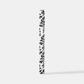 Feuille Damask Pattern Black op White iPhone Hoesje (Rechterkant)
