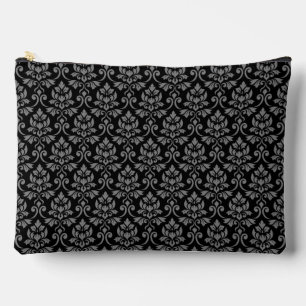 Feuille Damask Pattern Grey op Black Etui