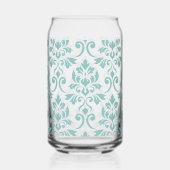 Feuille Damask Teal Large Pattern (Recto)
