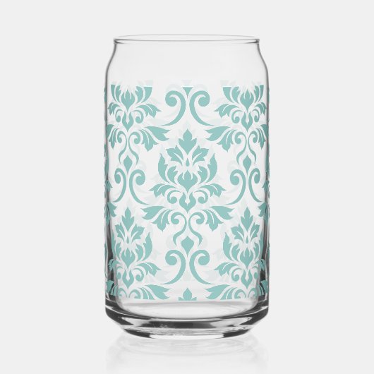 Feuille Damask Teal Large Pattern (Recto)