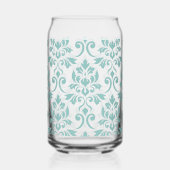 Feuille Damask Teal Large Pattern (Gauche)