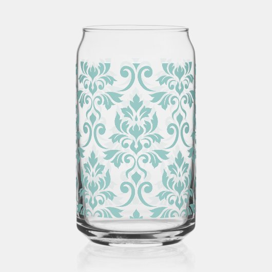 Feuille Damask Teal Large Pattern (Gauche)