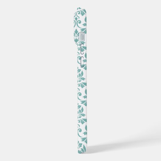 Feuille Damask Teal Pattern (Côté gauche)