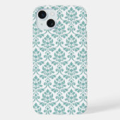 Feuille Damask Teal Pattern (Verso)