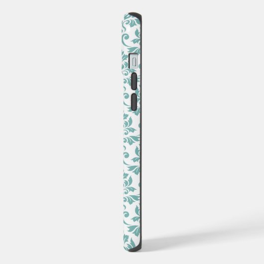 Feuille Damask Teal Pattern (Côté gauche)