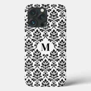 Feuille Damask Zwart Patroon (Aangepast) iPhone 13 Pro Hoesje