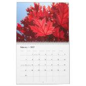 Feuille d'ART de CHUTE de calendriers d'AUTOMNE de (Feb 2027)