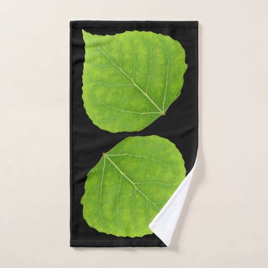 Feuille d'Aspen vert #11 (Serviette à main)