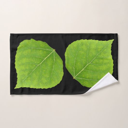 Feuille d'Aspen vert #11 (Serviette à main)