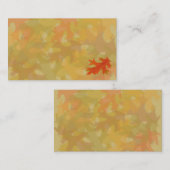 Feuille d'automne, cartes de visite (Devant / Derrière)