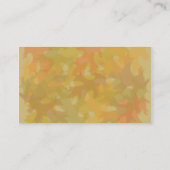 Feuille d'automne, cartes de visite (Dos)