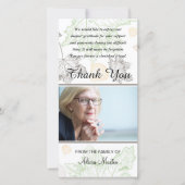 Feuille d'automne commémoratif de Merci de (Devant)