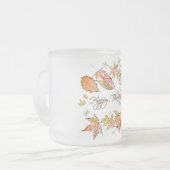 Feuille d'automne de bon thanksgiving de tasse (Devant gauche)