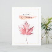 Feuille d'automne élégante et tendance - Fiche de (Debout devant)