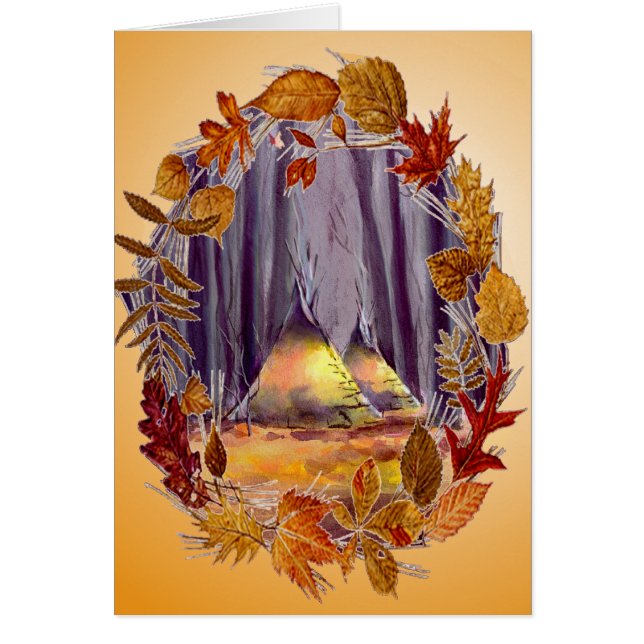 FEUILLE d'AUTOMNE et TIPIS par SHARON SHARPE (Devant)