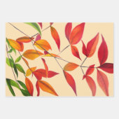 Feuille d'automne or orange et marron (Devant 3)