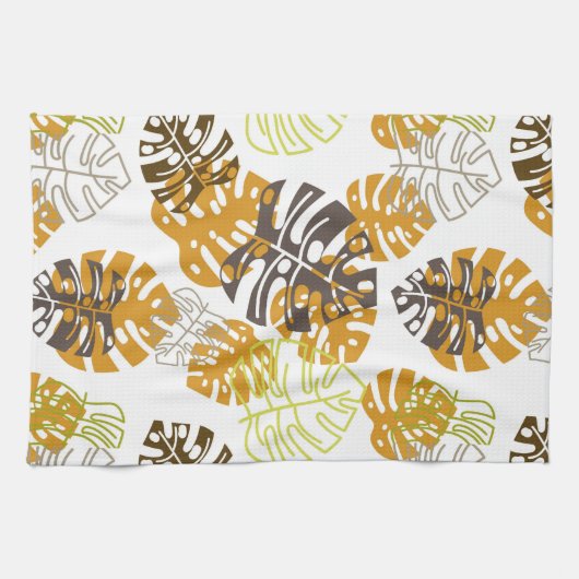 feuille d'automne serviette de cuisine (Horizontal)