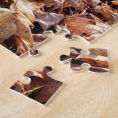 Feuille d'automne tombé - puzzle difficile (Côté)