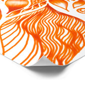 Feuille d'automne tunnel mandela toile impression (Coin)