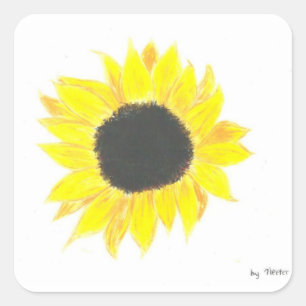 Feuille de 20 autocollants de tournesol