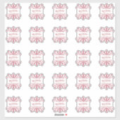 Feuille de 25 2"X2" étiquette cadeau personnalisée (Feuille)