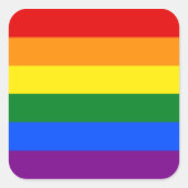 feuille de 6 gros autocollants #rainbow (Devant)