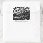 Feuille de 6 Stickers d'impression en bloc de bois (Sac)