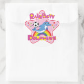 Feuille de 6 stickers ronds classiques de 3" (Sac)