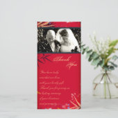 Feuille de Bambou Vintage Merci mariage (Debout devant)