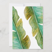 Feuille de banane tropicale Enregistrer la carte d (Dos)
