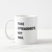 Feuille de calcul comptable Drôle Mug (Gauche)