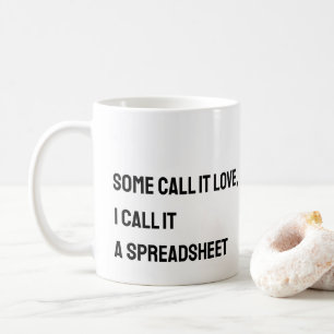 Feuille de calcul comptable Drôle Mug