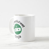 Feuille de calcul Ninja Café Mug (Devant gauche)
