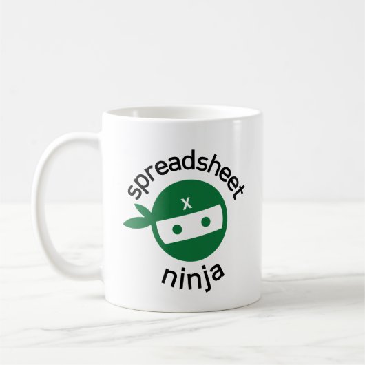 Feuille de calcul Ninja Café Mug (Gauche)