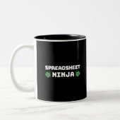 Feuille de calcul ninja tasse à café à deux tons (Gauche)