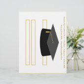 Feuille de Casquette de la partie papier noir (Debout devant)