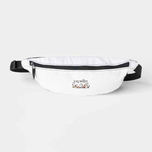 Feuille de chat Cute Chats noirs en Ghost Hallowee (Recto)