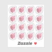 Feuille de cochons mignons Stickers De Vinyle Anim (Feuille)