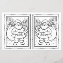 Feuille de coloriage de Noël pour enfants