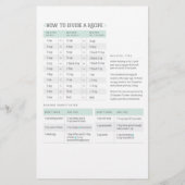 Feuille de conversion de cuisine (Dos)