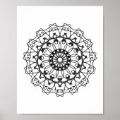 Feuille de couleur Mandala do-it-yourself affiche (Devant)
