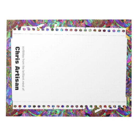Feuille de déchirure couleur exubérante Bloc-notes (Devant)