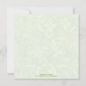 Feuille de défilement colorée, faire-part de maria (Dos)