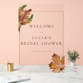 Feuille de érable d'automne à l'aquarelle Bienvenu (Mariage)