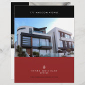 Feuille de fonction Immobilier Flyer personnalisé (Devant / Derrière)