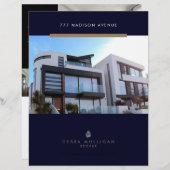 Feuille de fonction Immobilier Flyer personnalisé (Devant / Derrière)