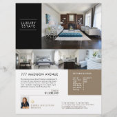 Feuille de fonction Immobilier Flyer personnalisé (Dos)