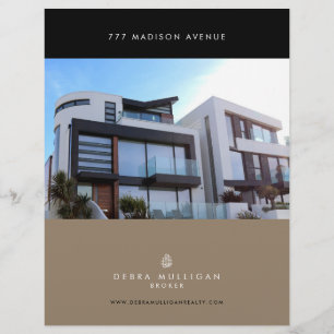 Feuille de fonction Immobilier Flyer personnalisé 