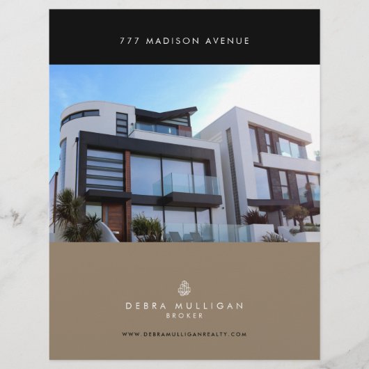 Feuille de fonction Immobilier Flyer personnalisé  (Devant)